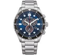 Citizen AT2560-84L Eco-Drive Herren-Chronograph Stahl/Blau