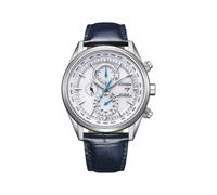 Citizen Uhren AT8260-18A Eco-Drive Solar Funk-Armbanduhr für Herren mit Lederband