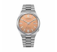 CITIZEN Automatic Tsuyosa Men's Watch Salmon Background NJ0151-88M Steel case and Bracelet