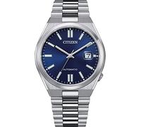 Citizen Automatik Herren Armbanduhr aus Edelstahl in der Farbe Silber-Blau 40mm, Wasserdichtigkeit: 5Bar, NJ0150-81L