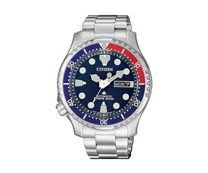 Citizen Automatik Promaster Diver Herrenuhr, silberton, Armband