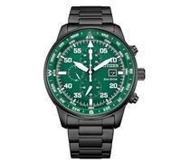 CITIZEN Aviator CA0885-54X Herren-Armbanduhr Crono Grün und Schwarz