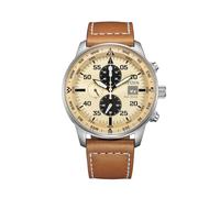 CITIZEN Aviator CA0880-15X Herrenuhr Crono Beige und Braun
