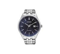 Solaruhr CITIZEN, blau (silberfarben), Armbanduhren, Herren, Armbanduhr, Herrenuhr, Datum, analog, Edelstahlarmband (84429501-0) silberfarben