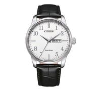 Citizen Herren Eco-Drive Solar Armband-Uhr aus Edelstahl mit Leder Band - BM8550-14A