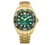 Citizen BN0262-59W Promaster Eco-Drive Herrenuhr 20 bar Goldfarben/Grün