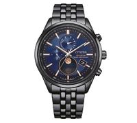 Citizen BY1035-56L Eco-Drive Herrenuhr Funk-Solar Mondphase Schwarz/Blau