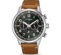 Chronograph CITIZEN, braun (cognacfarben), Armbanduhren, Herren, Chronograph, Armbanduhr, Herrenuhr, Solar, Datum, Stoppfunktion, Lederarmband (94132832-0) cognacfarben