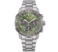 Citizen CA4664-60W Eco-Drive Herrenuhr Chronograph Stahl/Grün