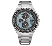 CITIZEN Titan Herrenuhr Eco-Drive Solar Funk Chronograph mit Titan Gliederband AT8238-84M