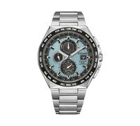 CITIZEN Titan Herrenuhr Eco-Drive Solar Funk Chronograph mit Titan Gliederband AT8238-84M