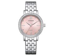 Citizen Damenuhr EL3100-55W – Analog Quarz, Edelstahlarmband, Rosa