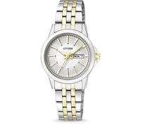 Citizen Damen Analog Quarz Uhr mit Edelstahl Armband EQ0608-55AE