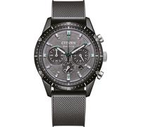 CITIZEN CA4625-02H Eco-Drive Solar Chrono Herrenuhr mit schwarzem Silikonband