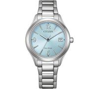 Citizen Eco-Drive Damenuhr Edelstahl, Blau, 33.5 mm, FE6121-67L