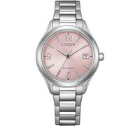 Citizen Eco-Drive Damenuhr Edelstahl, Rosa, 33.5 mm, FE6121-67X