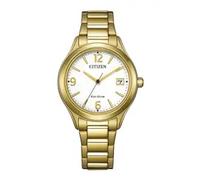 Citizen Eco-Drive Damenuhr gold weiß (FE6122-64A)