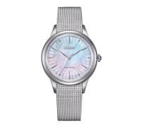 Citizen Eco-Drive Damenuhr, Perlmutt Weiß, 32 mm, EM1150-86D | Eco-Drive Solar, Keine Batterie Nötig, Saphirglas, 5 bar Wasserdicht, 180 Tage Gangreserve, Edelstahlband