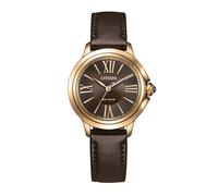 CITIZEN EM1163-09X Damenuhr Eco-Drive Solar mit Lederband Roségoldfarben/Braun