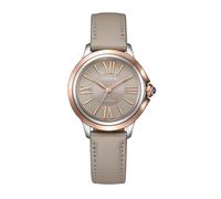 CITIZEN EM1166-01Z Damenuhr Eco-Drive Solar mit Lederband Roségoldfarben/Grau