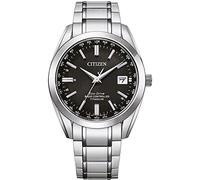 Citizen Eco-Drive Funk-Solar Herren Armbanduhr aus Titan in der Farbe Silber-Schwarz 40mm, Wasserdichtigkeit: 10Bar, CB0260-81E