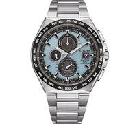 CITIZEN Titan Herrenuhr Eco-Drive Solar Funk Chronograph mit Titan Gliederband AT8238-84M