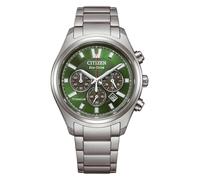 Citizen Eco-Drive Herren-Armbanduhr Chronograph Solar Titan/Grün CA4750-51X