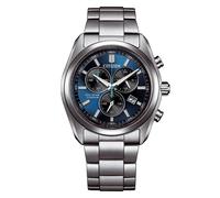Citizen Eco-Drive Herren-Solaruhr Chronograph Titan/Blau AT2590-59L