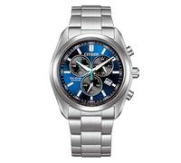 Citizen Eco-Drive Herren-Solaruhr Chronograph Titan/Blau AT2590-59L