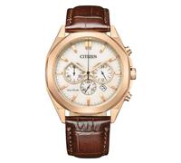 Citizen Chronograph Armbanduhr CA4593-15A Solar dunkelbraun Herren
