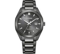 Citizen Eco-Drive Herrenuhr Edelstahl, Grau, 38 mm, BM7625-80H | Analog Quartz, Kristallglas, 10 bar Wasserdicht, 180 Tage Gangreserve, Datum, Edelstahlband
