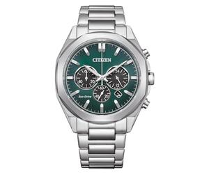 Citizen Eco-Drive Herrenuhr Edelstahl, Grün, 41 mm, CA4590-81X | Eco-Drive Solar, Keine Batterie Nötig, Kristallglas, 10 bar Wasserdicht, 270 Tage Gangreserve