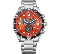 Citizen Herrenuhr AT2560-84X Eco-Drive Chronograph Stahl/Orange