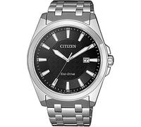CITIZEN Eco-Drive Saphire Herren Armbanduhr BM7108-81E | Eco-Drive Solar, Keine Batterie Nötig, Saphirglas, 10 bar Wasserdicht, 180 Tage Gangreserve, Datum, Edelstahlband