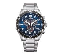Citizen AT2560-84L Eco-Drive Herren-Chronograph Stahl/Blau