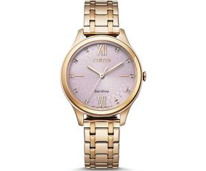 CITIZEN EM0503-75X Uhr Analog Damen Gold Rosa