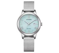 CITIZEN Damen Analog Eco-Drive Uhr mit Edelstahl Armband EW2621-75M