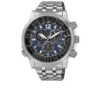 Citizen Montre à Quartz Radio Controlled, ECO Drive, Titane, Bleu, CB5850-80L