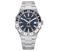 Citizen NB6034-58L Herrenuhr Automatik Series 8 GMT Stahl/Blau