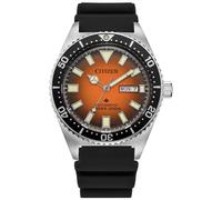 Citizen Herren Analog Automatik Uhr mit Polyurethan Armband NY0120-01Z