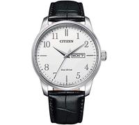 Citizen Herren Analog Quarz Uhr mit Leder Armband BM8550-14AE, Weiß