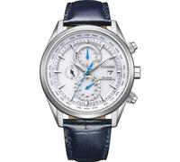 Citizen Uhren AT8260-18A Eco-Drive Solar Funk-Armbanduhr für Herren mit Lederband
