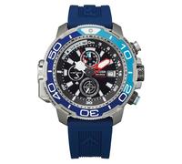 Citizen Herren Chronograph Eco-Drive Armbanduhr mit Gummiband Promaster Marine
