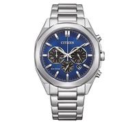 Citizen Eco-Drive Herrenuhr Edelstahl, Blau, 41 mm, CA4590-81L | Eco-Drive Solar, Keine Batterie Nötig, Kristallglas, 10 bar Wasserdicht, 270 Tage Gangreserve