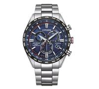 Citizen Herren Eco-Drive Solar Funk Chronograph Armbanduhr aus Titan mit Titan Armband - CB5945-85L