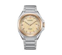 Citizen Herren-Uhren Analog Automatik One Size, Beige, Silber 32027966