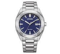 Citizen Herrenuhr, Blau, 41 mm, BM7631-52L | Analog Quartz, Kristallglas, 10 bar Wasserdicht, 180 Tage Gangreserve, Datum, Edelstahlband