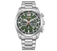 Citizen Herrenuhr Edelstahl, Grün, 41 mm, CA4640-50X | Analog Chronograph, Kristallglas, 10 bar Wasserdicht, 270 Tage Gangreserve, Datum, Stoppuhr: Max. 60 Min