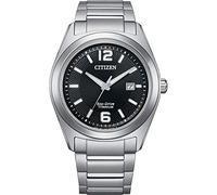 Citizen Herrenarmbanduhr AW1641-81E Super Titanium Eco-Drive Datum titansilber/schwarz