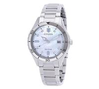 CITIZEN Marine Lady Eco-Drive FE6170-88D Armbanduhr mit Perlmutt-Zifferblatt